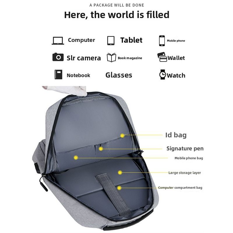 Suitable for both men and women 16 Inch Laptops Backpack Business School Bags Anti-Theft Men Women Travel Rucksacks