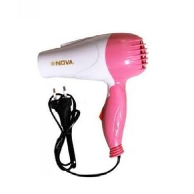 Fashionable Foldable hand hair dryer with 2-in-1 straightener and curler，beautiful and the king of high cost performance
