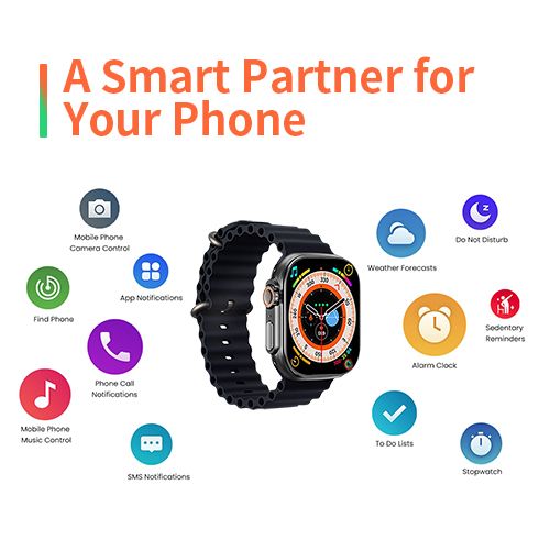 T900U Smart Watch 2.09'' Smartwatches Bluetooth Call Smart Watches Health Monitor Fitness Bracelet Scroll Button Smart Band For Smart Phones