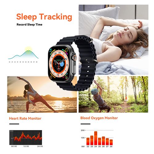 T900U Smart Watch 2.09'' Smartwatches Bluetooth Call Smart Watches Health Monitor Fitness Bracelet Scroll Button Smart Band For Smart Phones