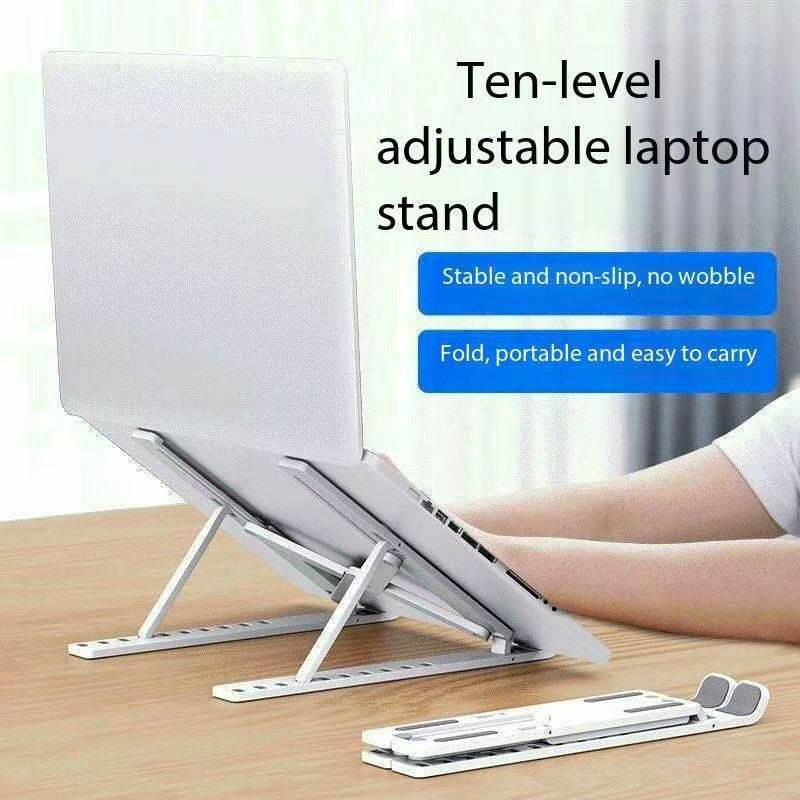 Portable Laptop Stand 10 Position Foldable ABS Notebook Stand Support Adjustable Laptop Holder for Macbook Computer Accessories