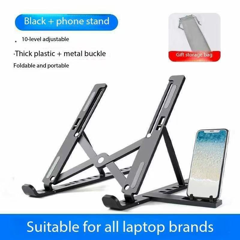 Portable Laptop Stand 10 Position Foldable ABS Notebook Stand Support Adjustable Laptop Holder for Macbook Computer Accessories