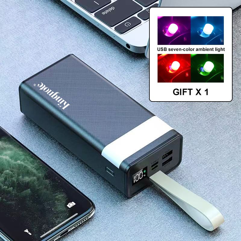 KingNote Power Banks 20000 mAh portable SUPER Fast charde, charger cell phone, Bluetooth headset and other mobile electronic products 30000 mAh/50000 mAh Power Banks + emergency light Present gifts