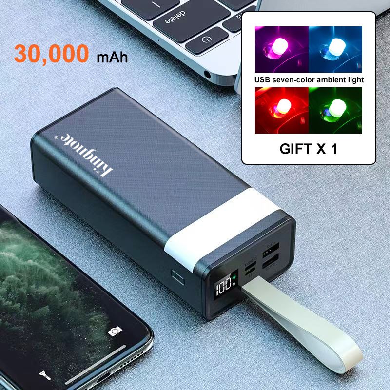 KingNote Power Banks 20000 mAh portable SUPER Fast charde, charger cell phone, Bluetooth headset and other mobile electronic products 30000 mAh/50000 mAh Power Banks + emergency light Present gifts