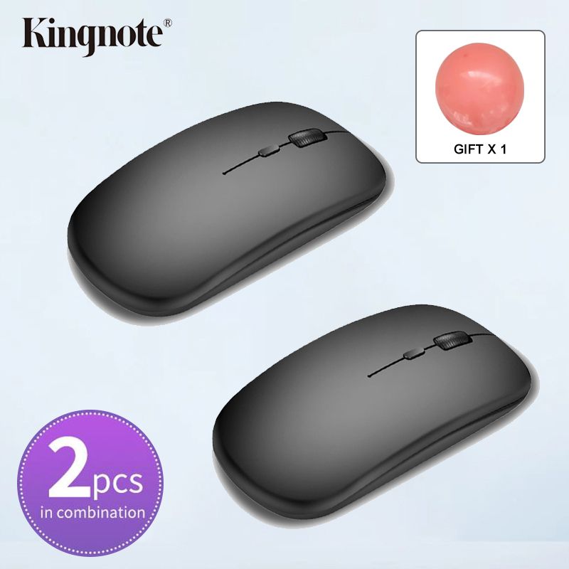 600mAh! KingNote USB Bluetooth wireless mouse, suitable for PC, laptop, laptop, portable business trip office travel necessary,Long standby time