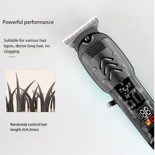 Smart Rechargeable Hair Trimmer/Shaving Machine comes , Oil bottle ,Brush ,Charging cable & User Guide- Black USB Electric Hair Cutting Machine Rechargeable Hair Clipper Man Shaver Trimmer Barber