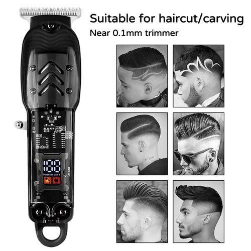 Smart Rechargeable Hair Trimmer/Shaving Machine comes , Oil bottle ,Brush ,Charging cable & User Guide- Black USB Electric Hair Cutting Machine Rechargeable Hair Clipper Man Shaver Trimmer Barber