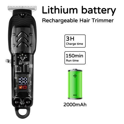 Smart Rechargeable Hair Trimmer/Shaving Machine comes , Oil bottle ,Brush ,Charging cable & User Guide- Black USB Electric Hair Cutting Machine Rechargeable Hair Clipper Man Shaver Trimmer Barber