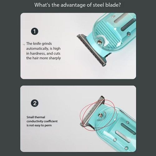 Smart Rechargeable Hair Trimmer/Shaving Machine comes , Oil bottle ,Brush ,Charging cable & User Guide- Black USB Electric Hair Cutting Machine Rechargeable Hair Clipper Man Shaver Trimmer Barber