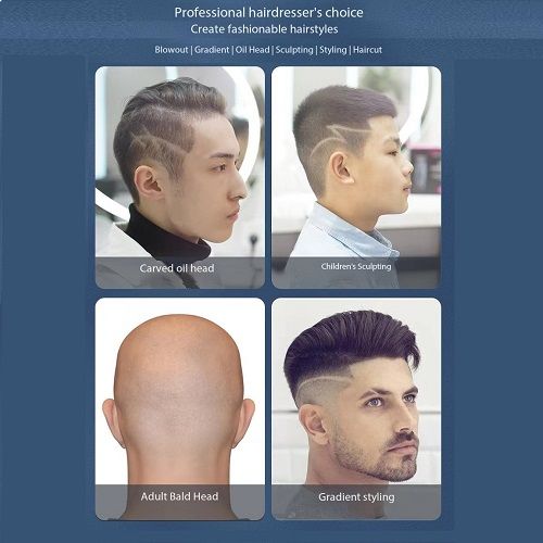 Smart Rechargeable Hair Trimmer/Shaving Machine comes , Oil bottle ,Brush ,Charging cable & User Guide- Black USB Electric Hair Cutting Machine Rechargeable Hair Clipper Man Shaver Trimmer Barber