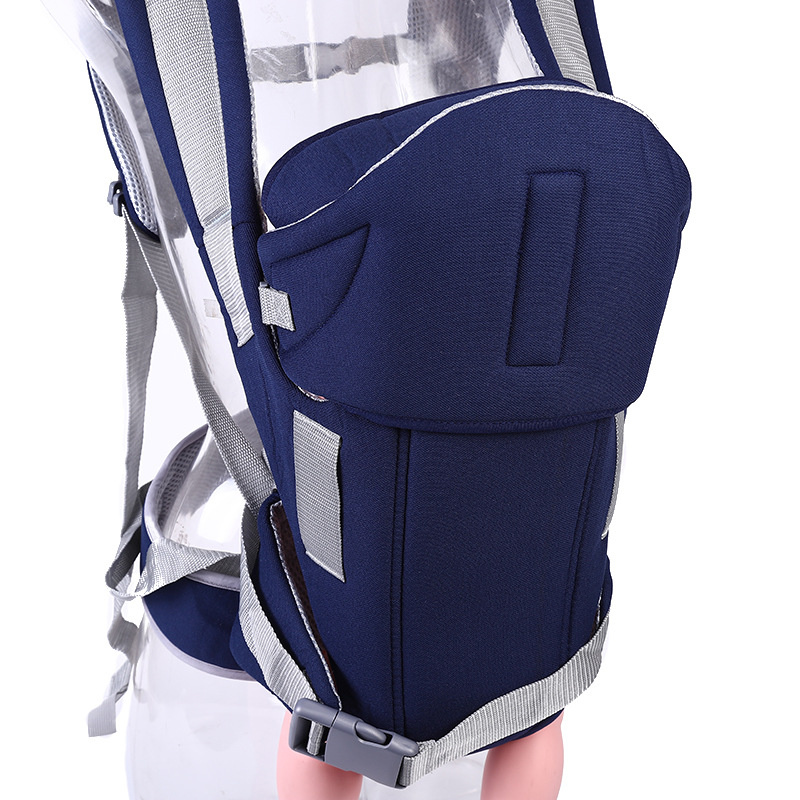 Ergonomic 5-in-1 Multi-functional large-sized Baby Carrier with Hip Seat & Hood – Breathable 3D Mesh, Back Support, Adjustable for Newborn to 20kg (4-6M+) - Hands-Free for Travel, Shopping