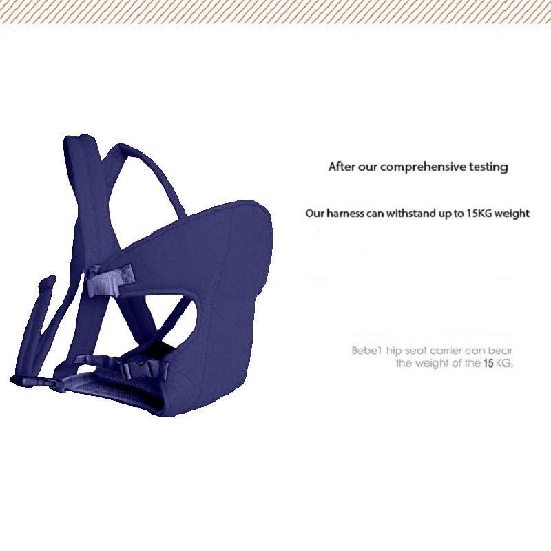 Multi-functional Adjustable Baby Stroller Strap Ergonomic 3-in-1 Baby Carrier with Hip Sea – Breathable 3D Mesh, Back Support, Adjustable for Newborn to 20kg (4-16M+) - Hands-Free for Everyday Comfort