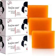 3pcs Kojie San Skin Lightening Soap - Original Classic Kojic Acid Soap for Dark Spots, Hyperpigmentation, Whitening & Scars - Beauty with Coconut & Tea Tree Oil for Fair glowing Flawless Even Skin