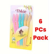 6pcs Tinkle Eyebrow Shaper Facial Hairs Razor Multicolor trimmer