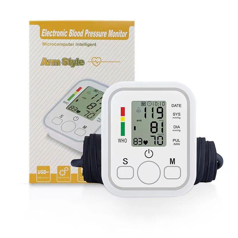 Blood Pressure Monitors English Usb Blood Pressure Meter Backlight Blood Pressure Meter Blood Pressure Meter