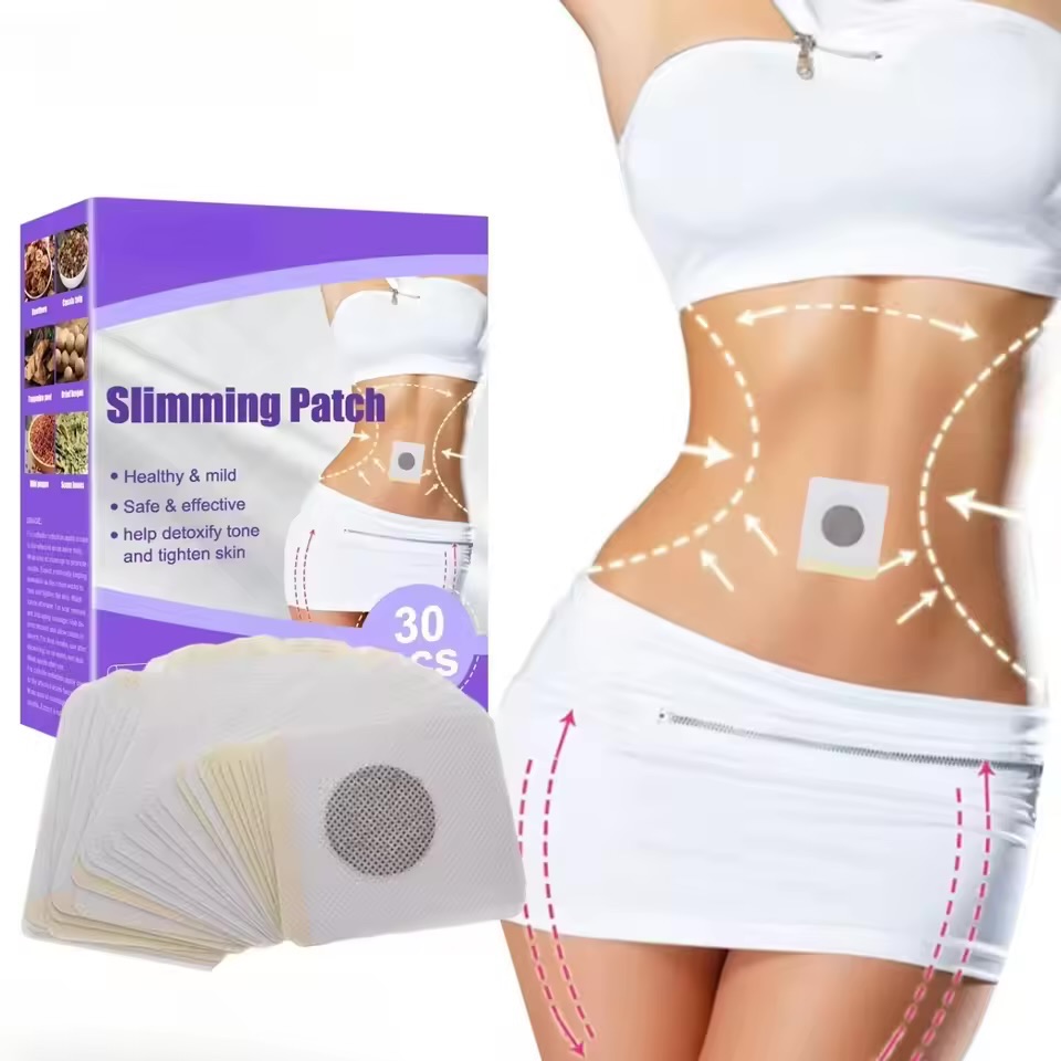 30Pcs/Box Weight Loss Slimming Patch Fat Burner lose Body, Belly & Waist  Weight. Flat tummy detox Patch-tea