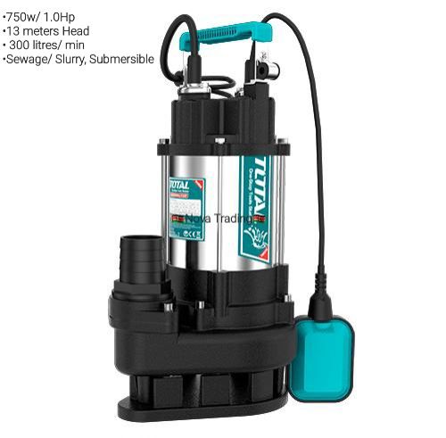 TOTAL™️ WATER PUMPS; Booster/ Peripheral/ Submersible/ Sewage/ and Fountain/ Aquarium Pumps; 370w/ 0.5Hp; 550w/ 0.75Hp; 750w/ 1Hp; 1.5Hp, 2Hp