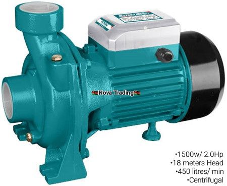 TOTAL™️ WATER PUMPS; Booster/ Peripheral/ Submersible/ Sewage/ and Fountain/ Aquarium Pumps; 370w/ 0.5Hp; 550w/ 0.75Hp; 750w/ 1Hp; 1.5Hp, 2Hp