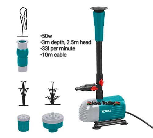 TOTAL™️ WATER PUMPS; Booster/ Peripheral/ Submersible/ Sewage/ and Fountain/ Aquarium Pumps; 370w/ 0.5Hp; 550w/ 0.75Hp; 750w/ 1Hp; 1.5Hp, 2Hp