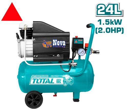 TOTAL 24 Litres, 2Hp Direct Drive air Compressor