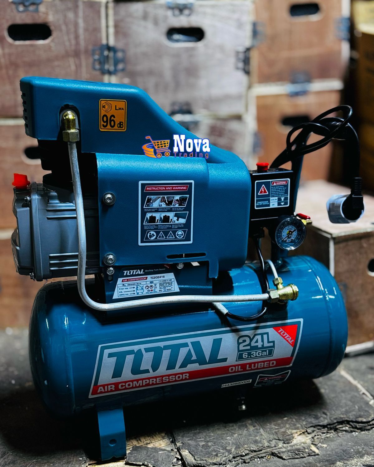 TOTAL 24 Litres, 2Hp Direct Drive air Compressor
