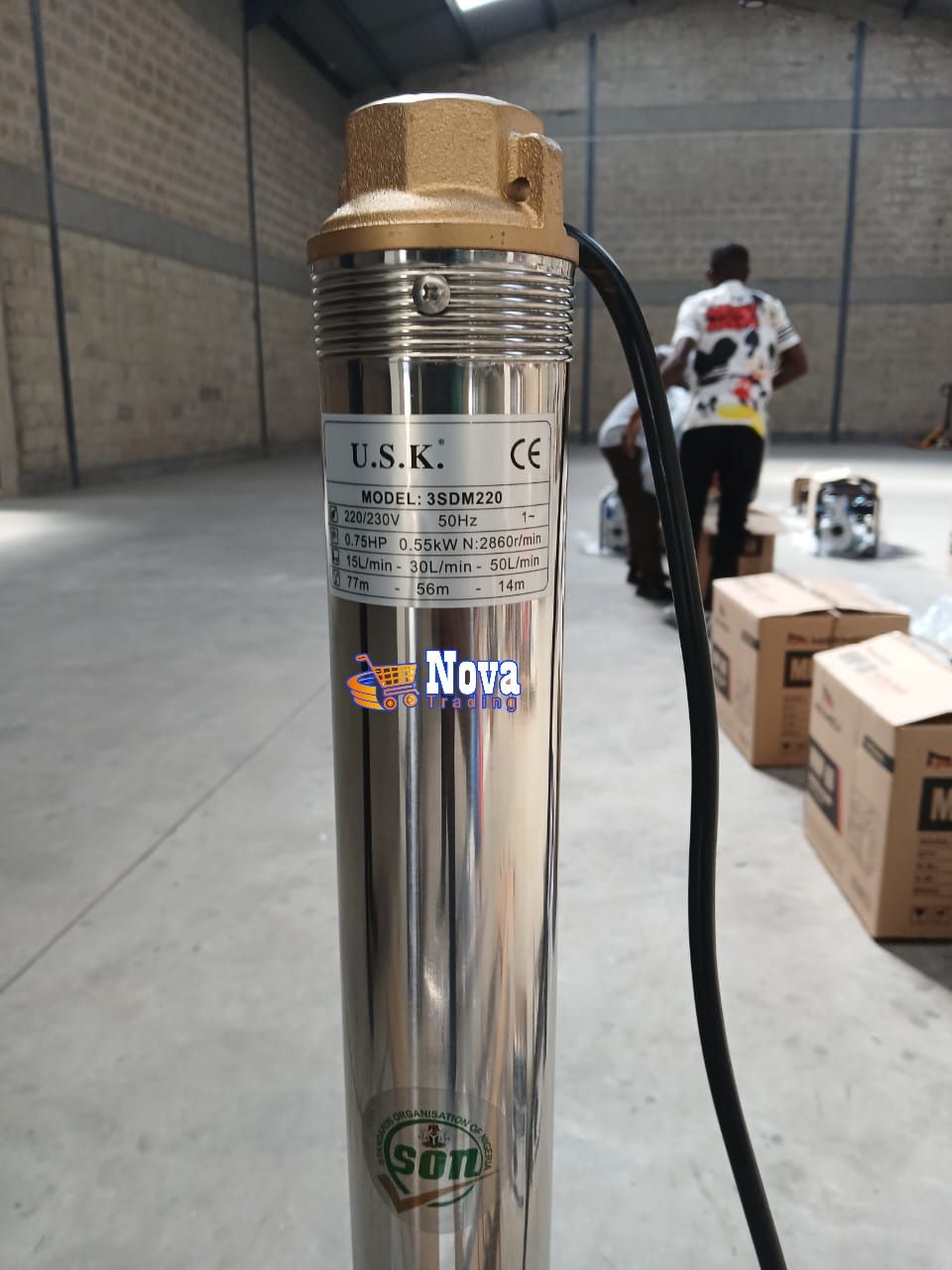 USK Deep-Well Water Pumps; MaxMech 0.5Hp, 0.75Hp & 1Hp Submersible Pumps  OFFER! 
4-SDM Deep well submersibles