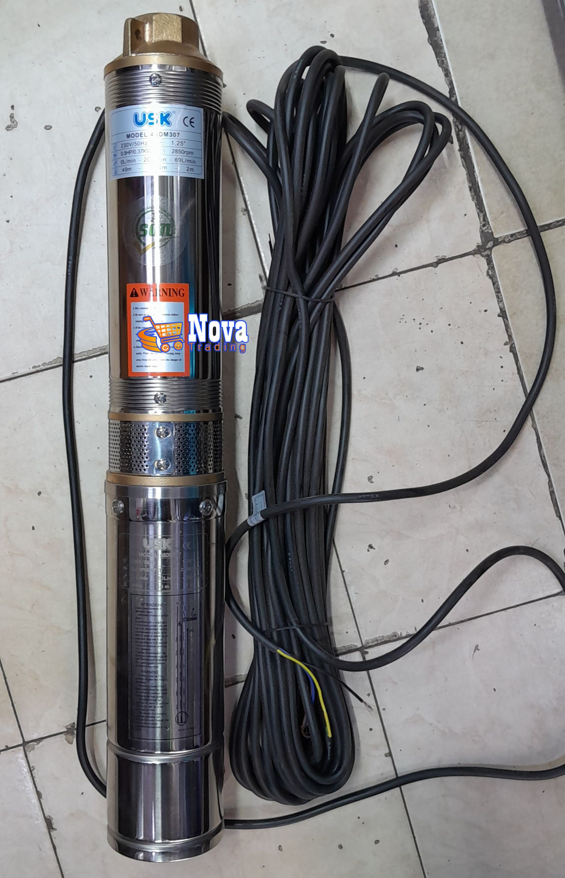 USK Deep-Well Water Pumps; MaxMech 0.5Hp, 0.75Hp & 1Hp Submersible Pumps  OFFER! 
4-SDM Deep well submersibles