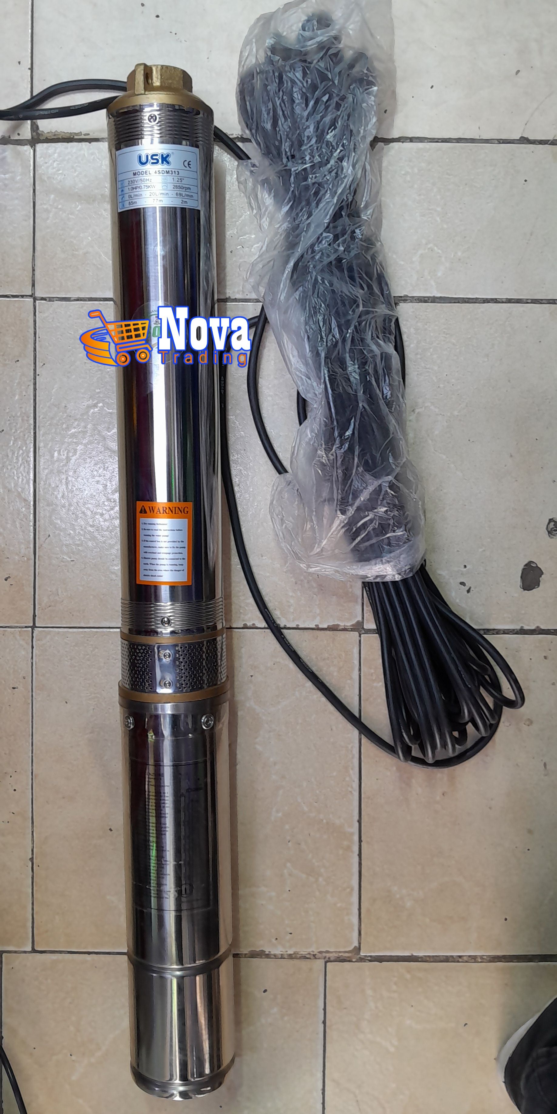 USK Deep-Well Water Pumps; MaxMech 0.5Hp, 0.75Hp & 1Hp Submersible Pumps  OFFER! 
4-SDM Deep well submersibles