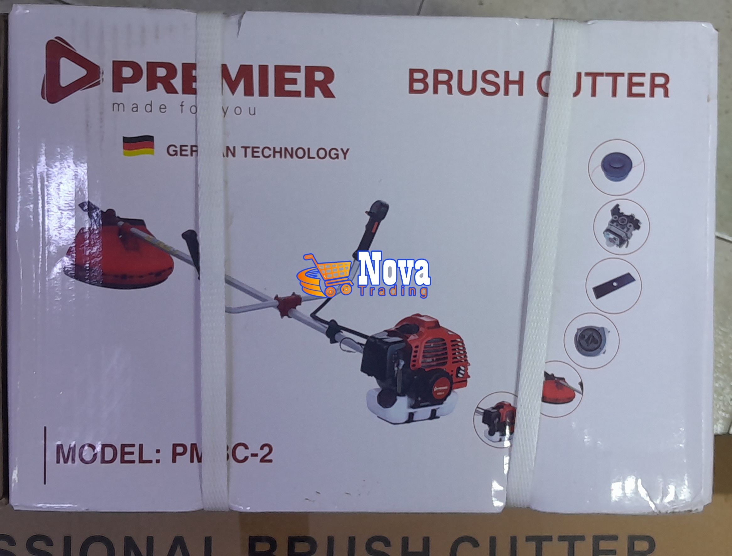 PREMIER GASOLINE-ENGINE BRUSH CUTTERS; Genuine 2-Stroke and 4-Stroke Petrol Grass Trimmers, Hedge Trimmers and Tillers/ Weeders