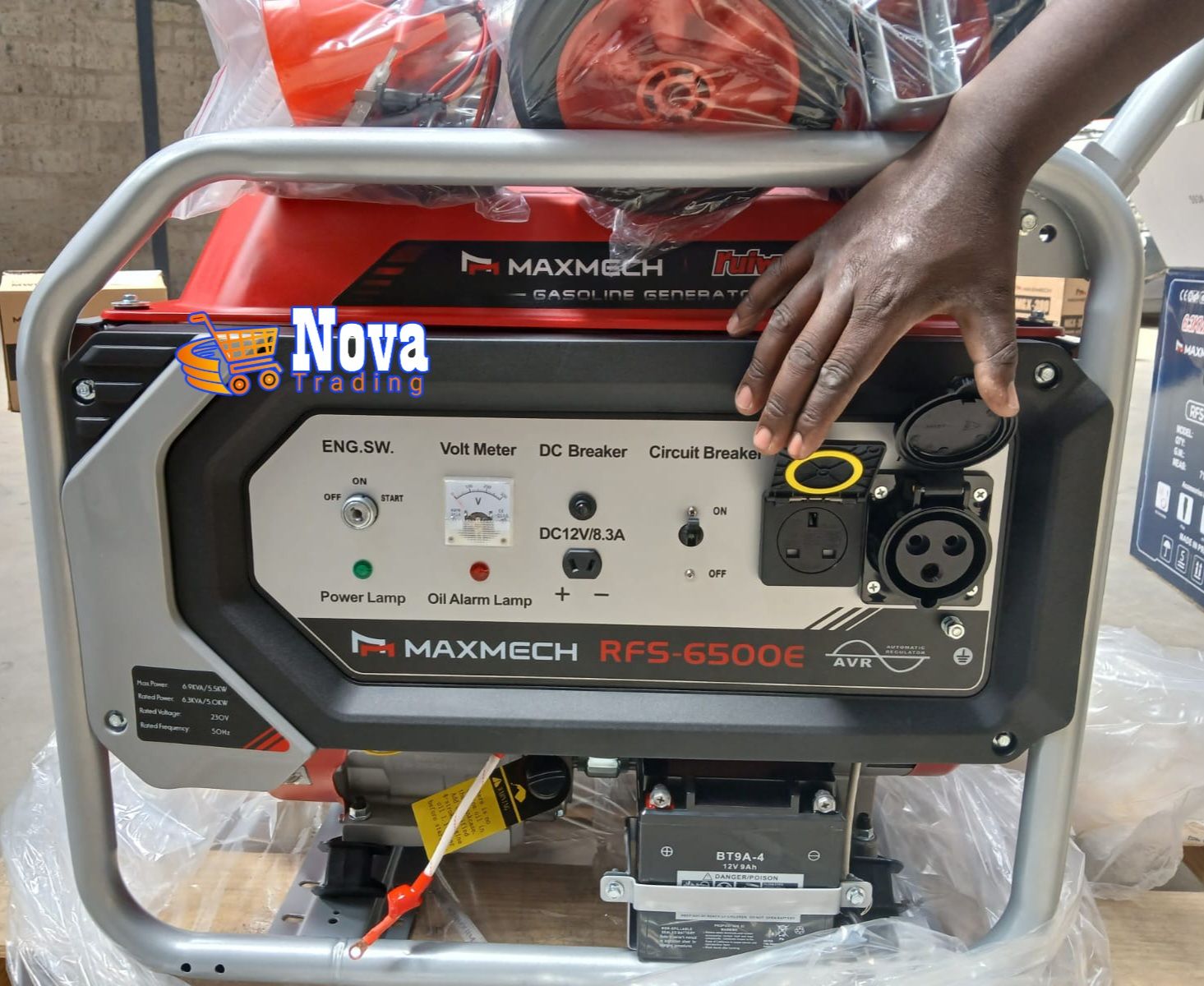 MAXMECH GASOLINE-ENGINE GENERATORS; High Quality Petrol, Manual and Electric/ Key-Start Gen Sets