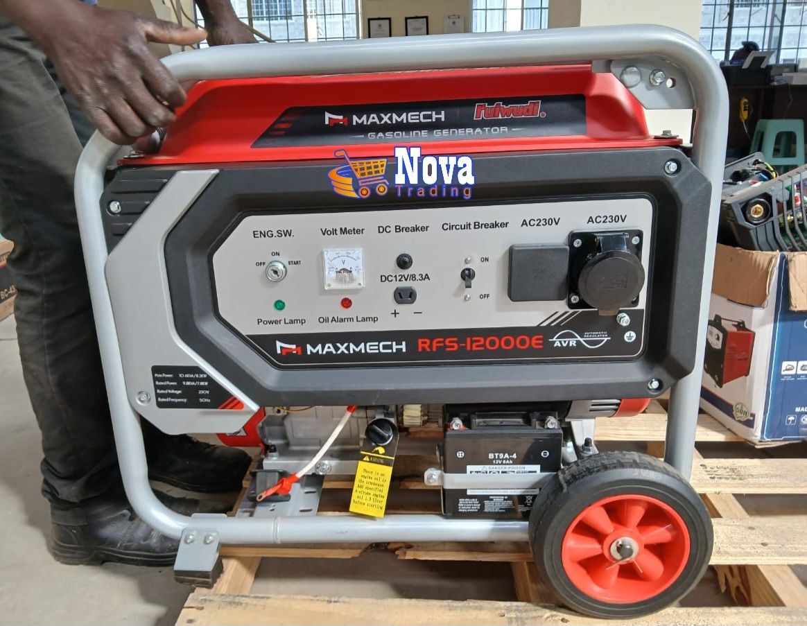 MAXMECH GASOLINE-ENGINE GENERATORS; High Quality Petrol, Manual and Electric/ Key-Start Gen Sets