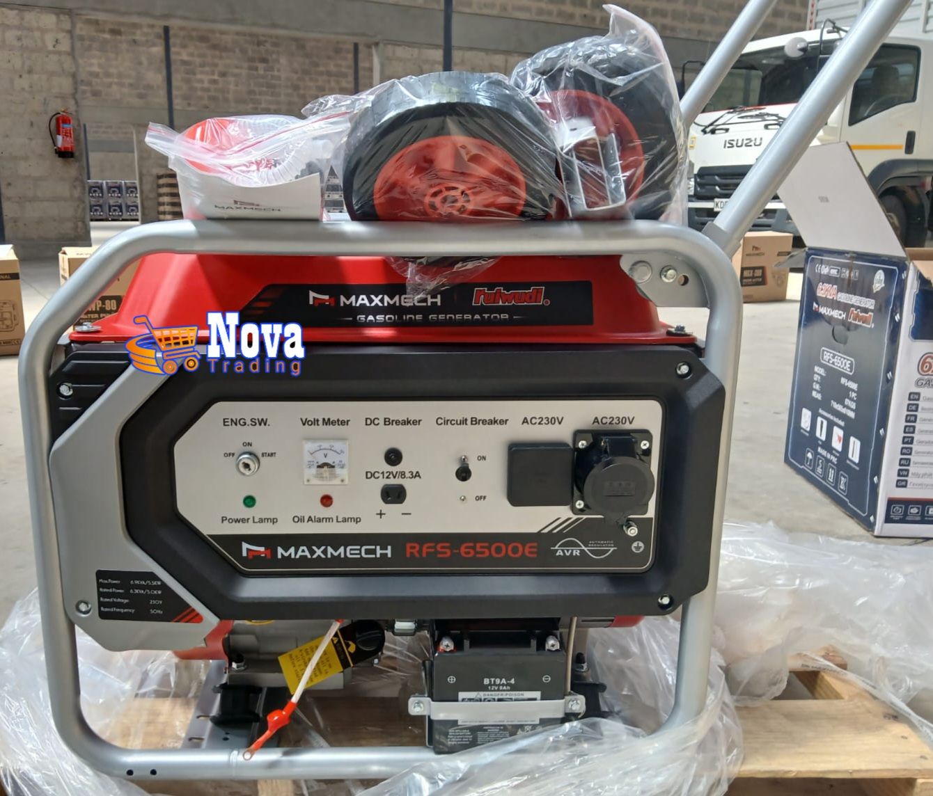 MAXMECH GASOLINE-ENGINE GENERATORS; High Quality Petrol, Manual and Electric/ Key-Start Gen Sets