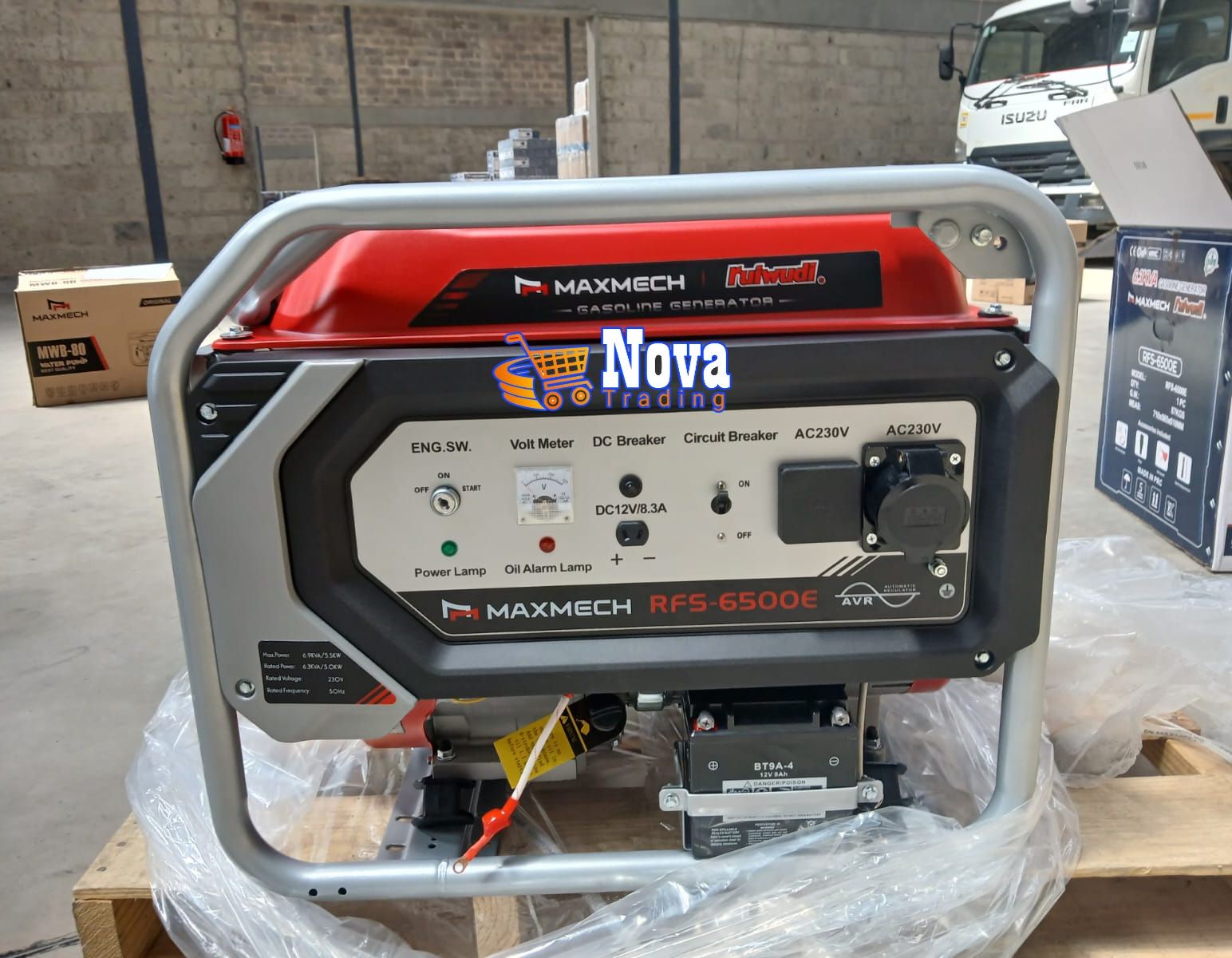 MAXMECH GASOLINE-ENGINE GENERATORS; High Quality Petrol, Manual and Electric/ Key-Start Gen Sets