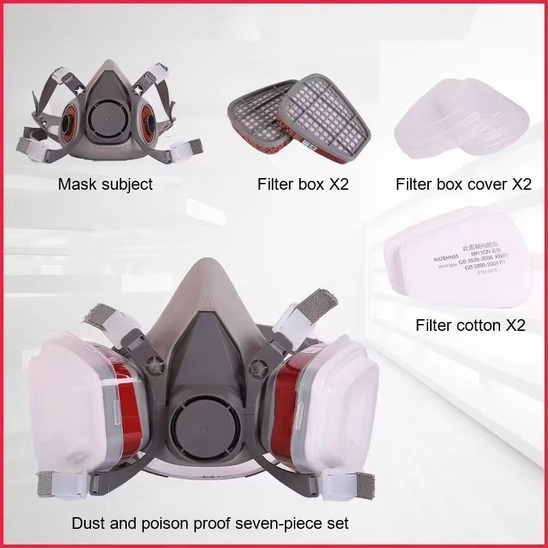 Half Face Gas Mask Respirator 6200