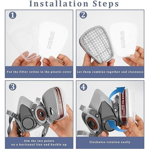 Half Face Gas Mask Respirator 6200