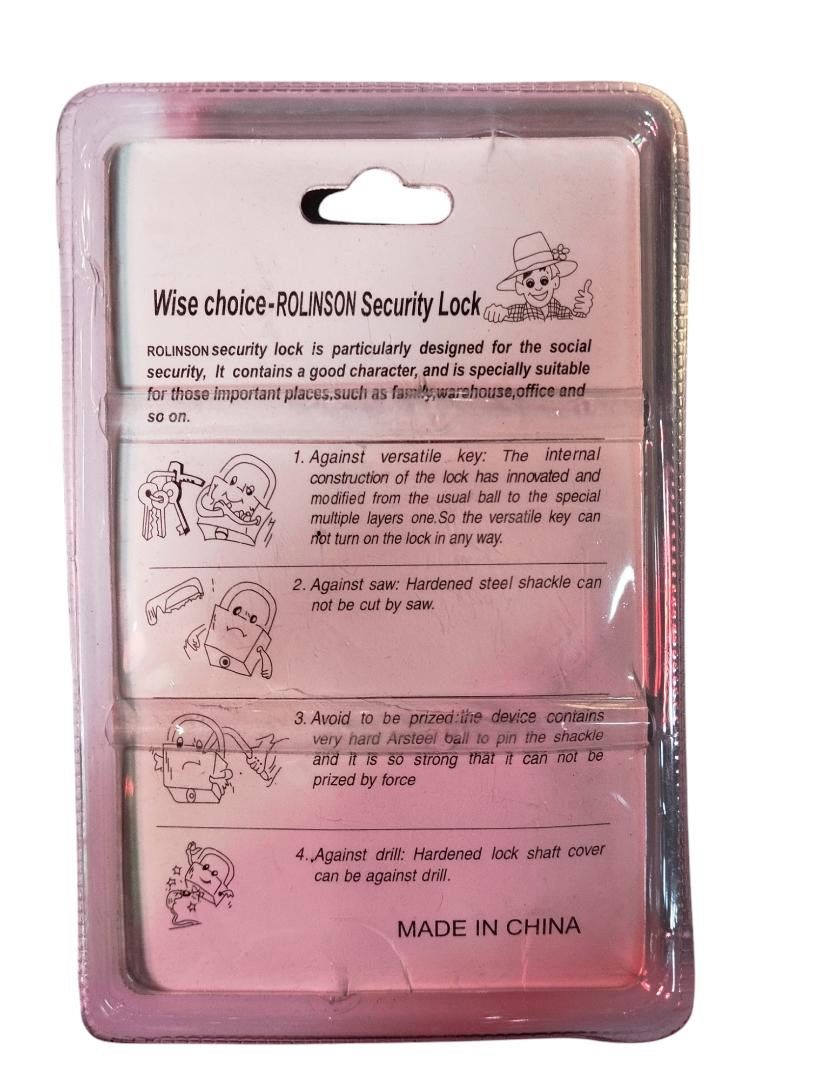 Strong Rolinson Top Security Padlock, Extra Hardened