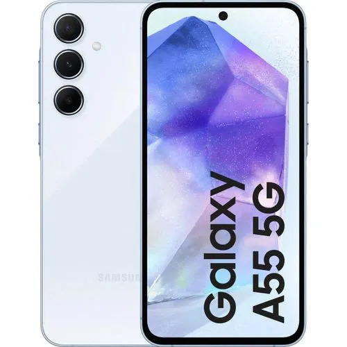Brand New Samsung Galaxy A55 5G 128GB+8GB 120Hz 6.6" AMOLED 50MP Triple Camera IP67 Waterproof Android 14 5000mAh 25W Type-C Smart Phones Fingerprint Unlock
