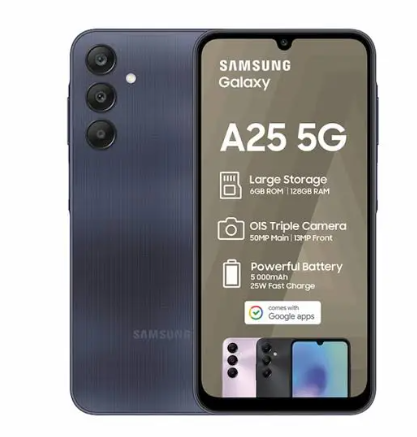 Brand New Samsung Galaxy A25 5G 256GB+8GB 120Hz 6.5" AMOLED 50MP Triple Camera Android 14 5000mAh 25W Type-C Smart Phones Fingerprint Unlock