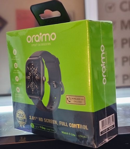 (NEW ARRIVAL) Oraimo Watch 5 Lite Smart Watch Smartwatch OSW-804 2.01'' Screen Bluetooth Durable Waterproof Dustproof AMOLED Bluetooth Call