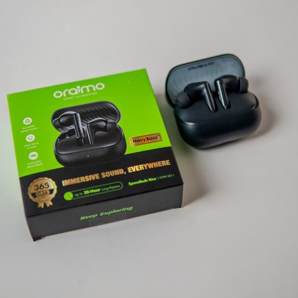 [BRAND NEW] Oraimo SpaceBuds Neo True Wireless Spatial Earbuds OTW-323 30Hr Playtime Heavy Bass Clear Voice Calls 12Months Warranty Bluetooth Earphones