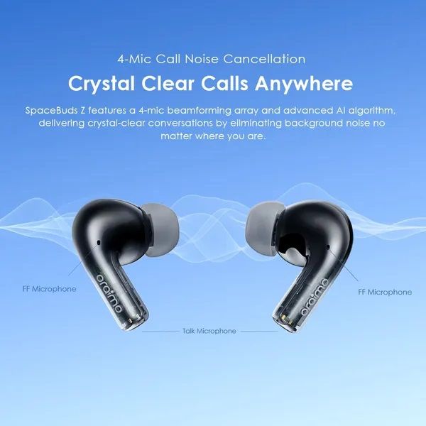 [BRAND NEW] Oraimo SpaceBuds Z ANC True Wireless Earbuds OTW-625 with Spatial Audio 38Hr Long Playtime Heavy-bass Dual-device Connectivity Bluetooth Earpods Earphones