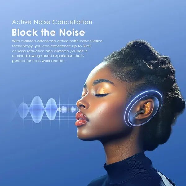 [BRAND NEW] Oraimo SpaceBuds Z ANC True Wireless Earbuds OTW-625 with Spatial Audio 38Hr Long Playtime Heavy-bass Dual-device Connectivity Bluetooth Earpods Earphones