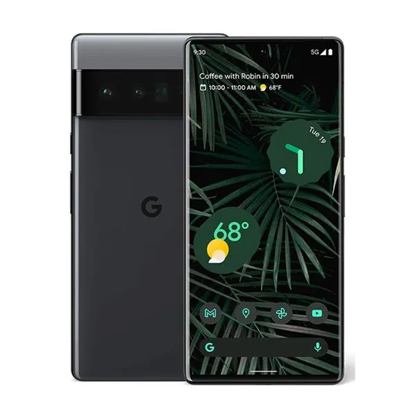 [New in] Google Pixel 6 Pro 5G 6.7" LTPO AMOLED 120Hz Display 50MP+11.1MP Camera 256GB ROM + 12GB RAM Google Tensor (5 nm) Processor 5003mAh Battery 23W Android 12 Upgd (TYP) Fingerprint DualSIM Phone