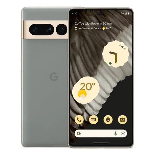[Exclusive Deal] Google Pixel 7 Pro 5G 6.7" AMOLED 120Hz Display 50MP+10.8MP Camera 128GB ROM+8GB RAM Google Tensor 2 (5 nm) Processor 5000mAh Battery 23W Android 13 Upgd 15 (TYP) Fngrpt DualSIM Phone