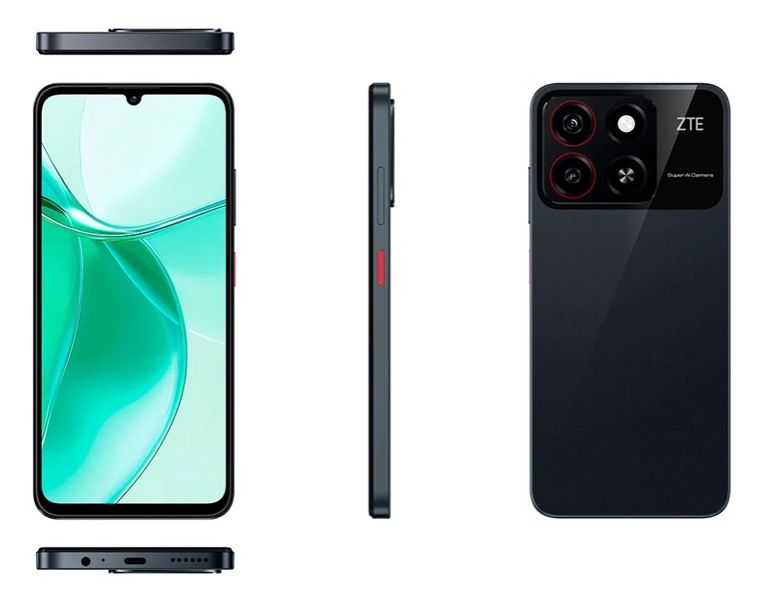 [Best Value] ZTE Blade A35 6.75" 90Hz IPS LCD Display 64GB ROM+4GB RAM 8MP+2MP Camera Android 14 (Go Edition) 5000mAh 10W Battery Warranty (TYP) DualSim FM Radio 4G Smartphone