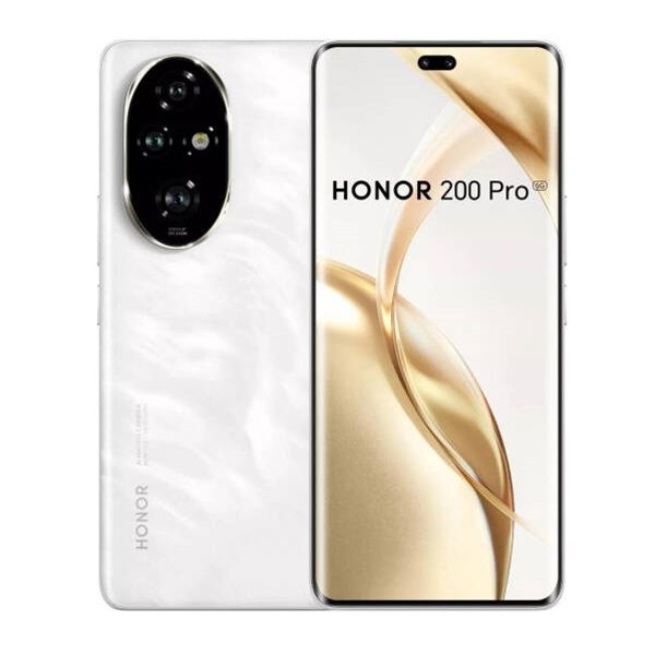 [Brand New] Honor 200 Pro 5G 6.78" 120Hz OLED Display 512GB ROM+12GB RAM 50MP+50MP Camera 4K@30fps Snapdragon 8s Gen 3 Chipset Si/C Li-Ion 5200 100W Battery (TYP) Android 14 DualSIM (eSIM) Figprt Phon