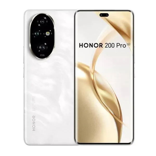 [Brand New] Honor 200 Pro 5G 6.78" 120Hz OLED Display 512GB ROM+12GB RAM 50MP+50MP Camera 4K@30fps Snapdragon 8s Gen 3 Chipset Si/C Li-Ion 5200 100W Battery (TYP) Android 14 DualSIM (eSIM) Figprt Phon