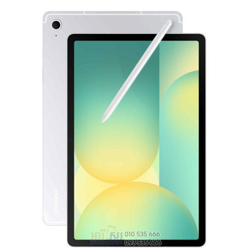 [Brand New] Samsung Galaxy Tab S10 FE 5G 10.9" 90Hz IPS LCD Display 128GB ROM+8GB RAM 13MP+12MP 4K@30fps Camera Exynos 1580 Chip 8000mAh 45W Battery Stylus (TYP) Fngprt WiFi+Cell Android 15 IP68 Table