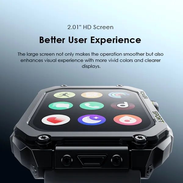 [Elegant Watch] Oraimo Watch Nova V OSW-802N 2.01" TFT HD Screen Health Monitoring Sports Mode Wireless HD Calling Bluetooth V5.3 300mAh 3.8V Battery 7 Days Usage Time 1ATM Waterproof Smartwatch