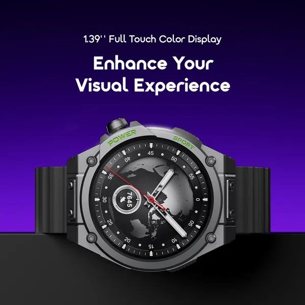 [Premium Watch] Oraimo Watch Nova RV OSW-822N 1.39" Full Touch Screen Health Monitoring Camera Remote Wireless HD Calling BT Video Watch Faces 300mAh Batt 7 Days Usage Time IP68 Waterproof Smartwatch